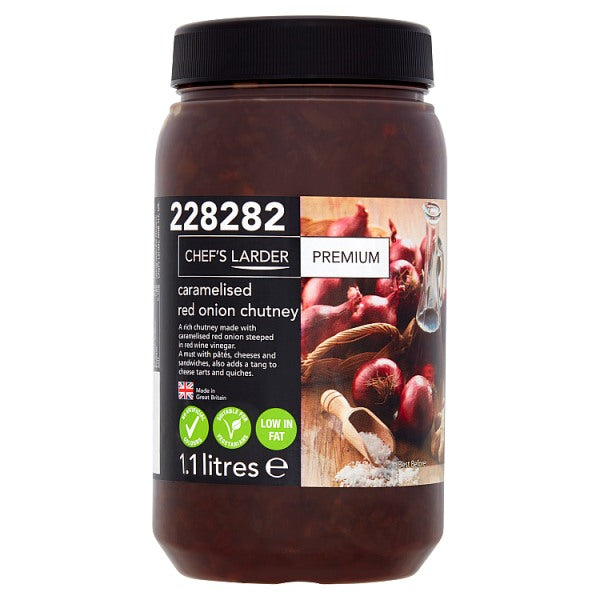 Chef's Larder Premium Caramelised Red Onion Chutney 1.1 Litres Chef's Larder