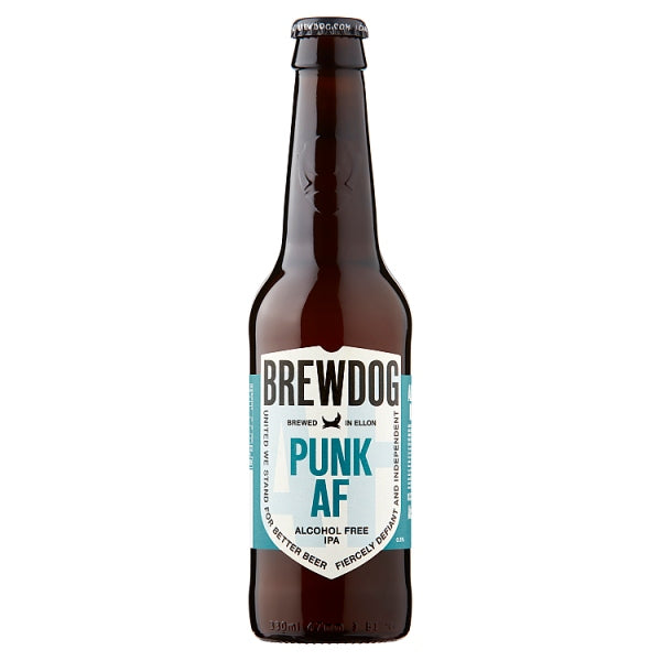 BrewDog Punk AF Alcohol Free IPA 330ml, Case of 12 BrewDog